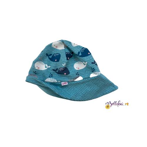 Jersey Sonnenhut "Wale blau" 39-54cm Kopfumfang