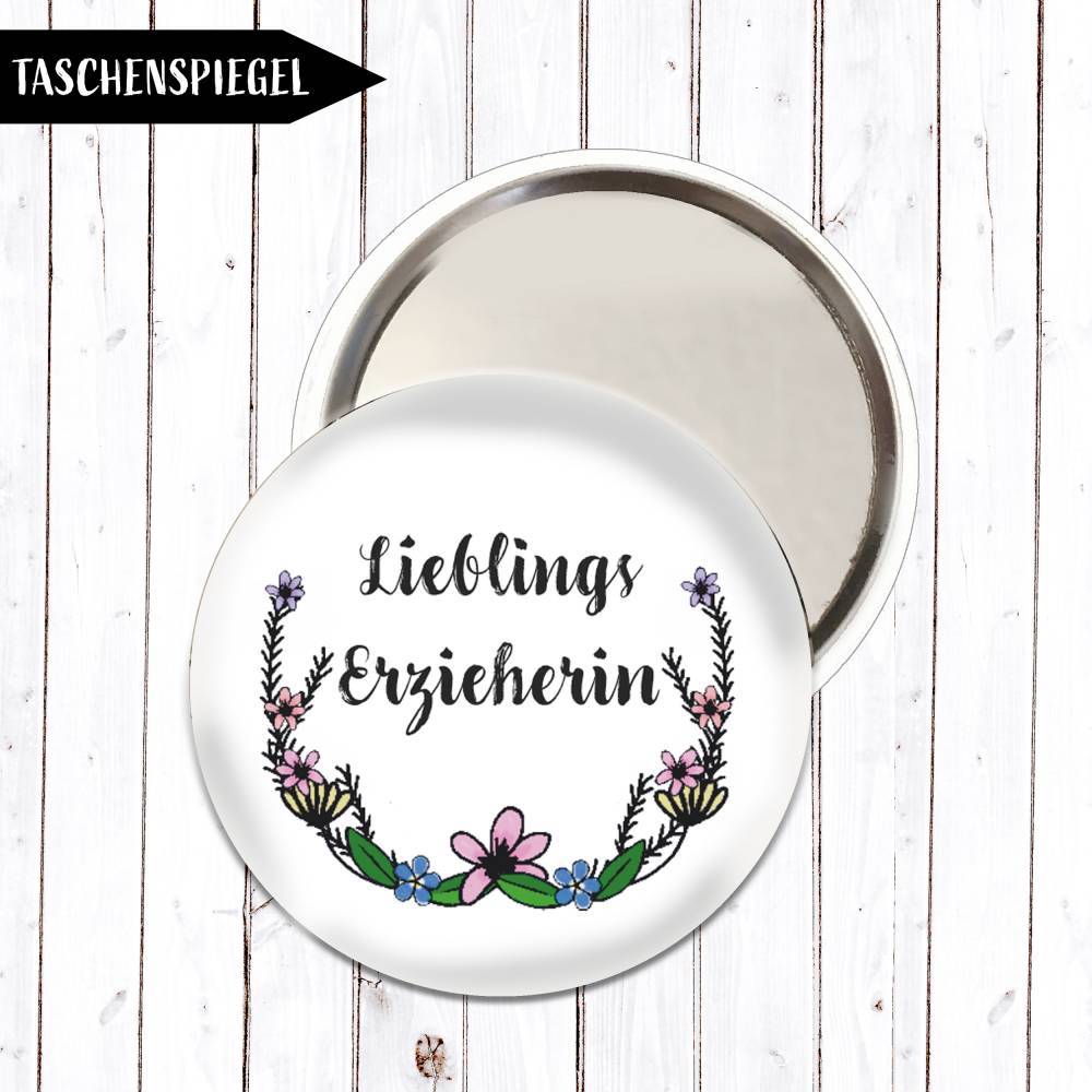 Lieblings Erzieherin Taschenspiegel *Personalisierbar* Bild 1