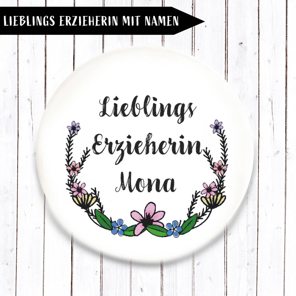 Lieblings Erzieherin Taschenspiegel *Personalisierbar* Bild 4