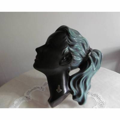 VINTAGE  *** Wandmaske CORTENDORF *** Frauenkopf