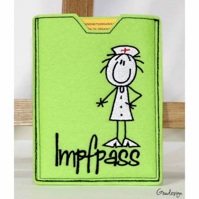 Impfpass - Schutzhülle aus Wollfilz