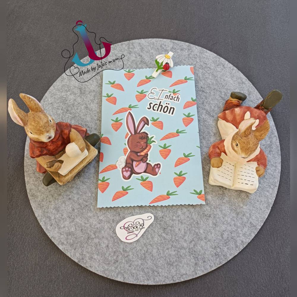 TiSaJa - Set Plotterdatei und Digistamp "Kleiner Hase mit Karotte" SVG DXF PNG Digipapier Sayings Frühling Ostern Bild 6