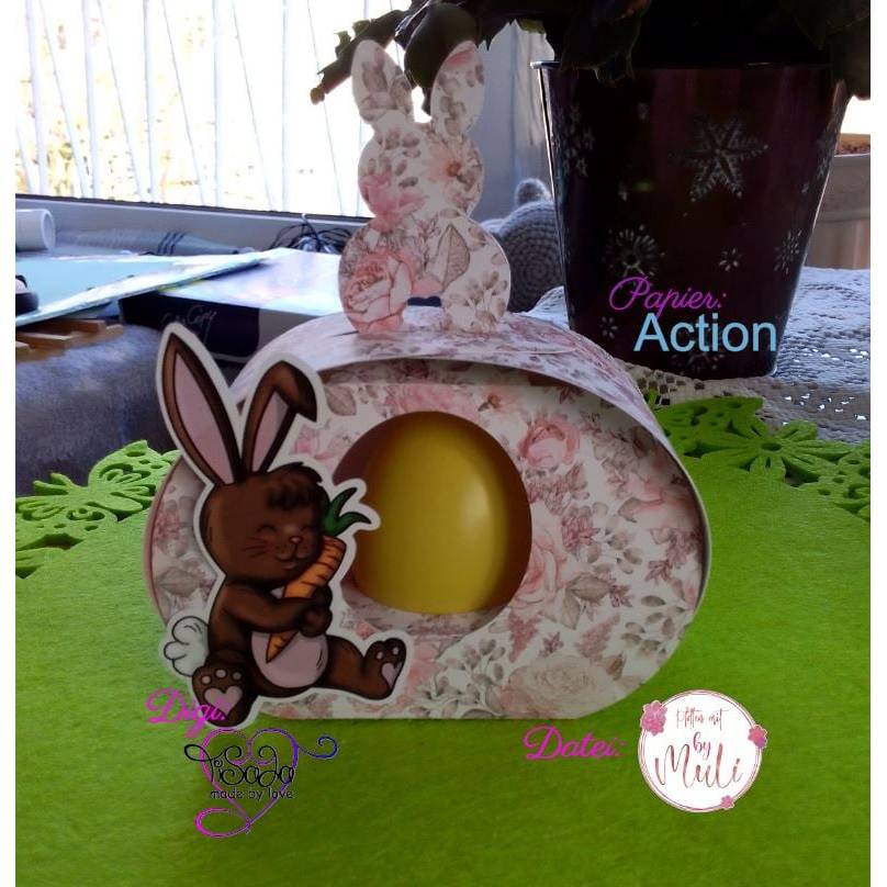 TiSaJa - Set Plotterdatei und Digistamp "Kleiner Hase mit Karotte" SVG DXF PNG Digipapier Sayings Frühling Ostern Bild 9