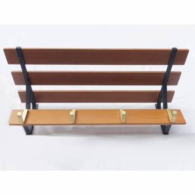 Kleine Garderobe/Hutablage 70er Jahre mit 4 Haken 