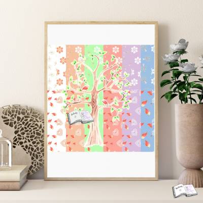 Digiset Baum mit Vögeln