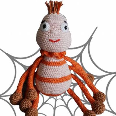 Amigurumi Häkelanleitung für Spinne Lotte