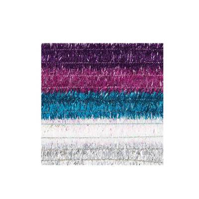 Chenilledraht Glitter Pastell 50 cm