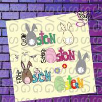 Plotterdatei "Ostern Spruch Variation" SVG, DXF, PNG inkl. Digistamps