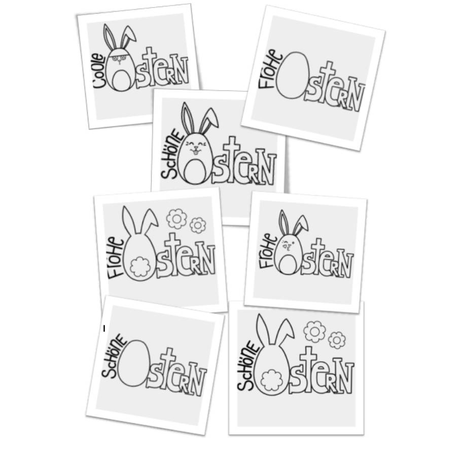 Plotterdatei "Ostern Spruch Variation" SVG, DXF, PNG inkl. Digistamps Bild 3