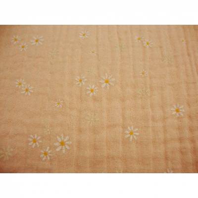 Double Gauze Musselin Baumwolle Sweet Flowers – Rosenfarben, geblümt, Blusenstoff & Spucktuch