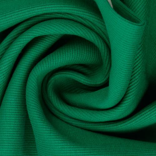 Bündchen Schlauchware Feinrippe grün Oeko-Tex Standard 100(1m/9,-€)