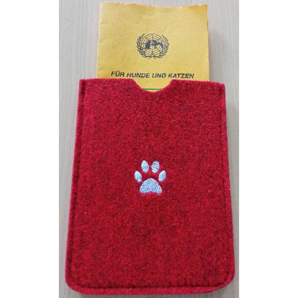 Impfpasshülle aus Filz, auf Wunsch bestickt Bild 1