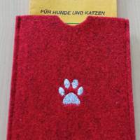 Impfpasshülle aus Filz, auf Wunsch bestickt