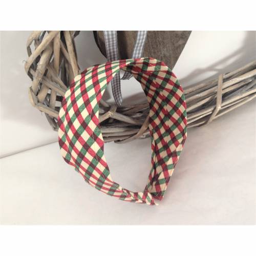 extra breiter Haarreif kariert