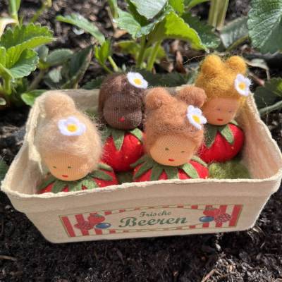 Erdbeer Mini - Blumenkind - Jahreszeitentisch - Sommer
