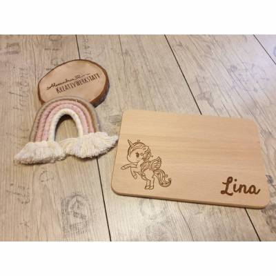 Frühstücksbrett/Vesperbrett/Schneidebrett Laser Gravur Bild Elefant