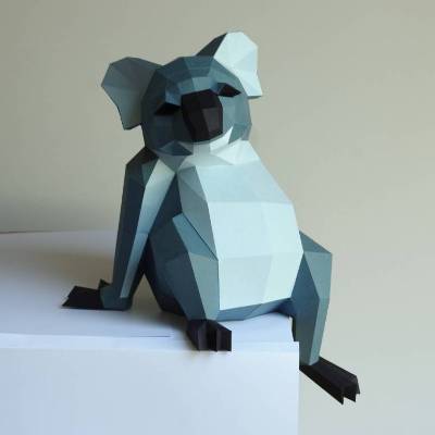 Koala Papierskulptur Bausatz zum Selberbauen