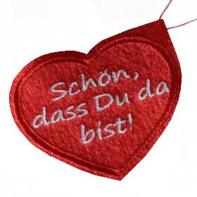 Geschenkanhänger Filz Herz – Wiederverwendbarer Anhänger für Geschenkverpackung, Muttertag & Geburtstag