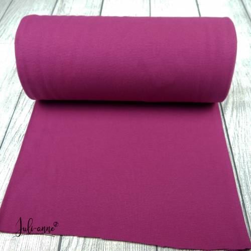 Feinripp - Bündchen Fuchsia Schlauch Breite 35cm