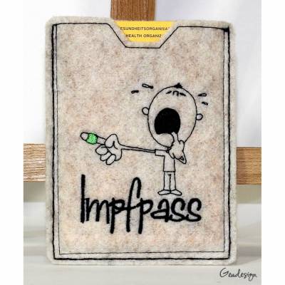 Impfpass - Schutzhülle aus Wollfilz