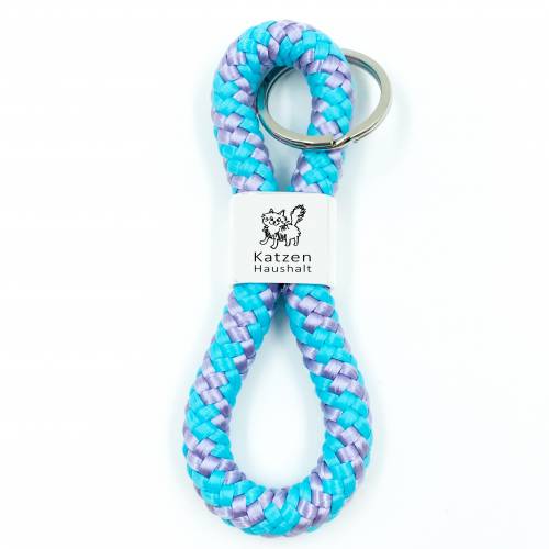 Schlüsselanhänger Katzen-Haushalt, 24 Farben