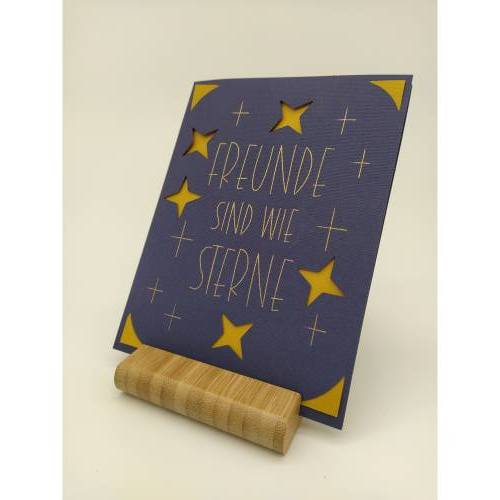 Karte Freunde sind wie Sterne
