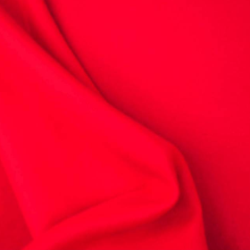 Warmer Sweat in Rot Mohnrot angeraut 50 x 145 cm Sweat