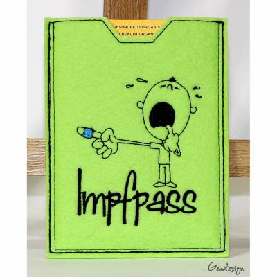 Impfpass - Schutzhülle aus Wollfilz