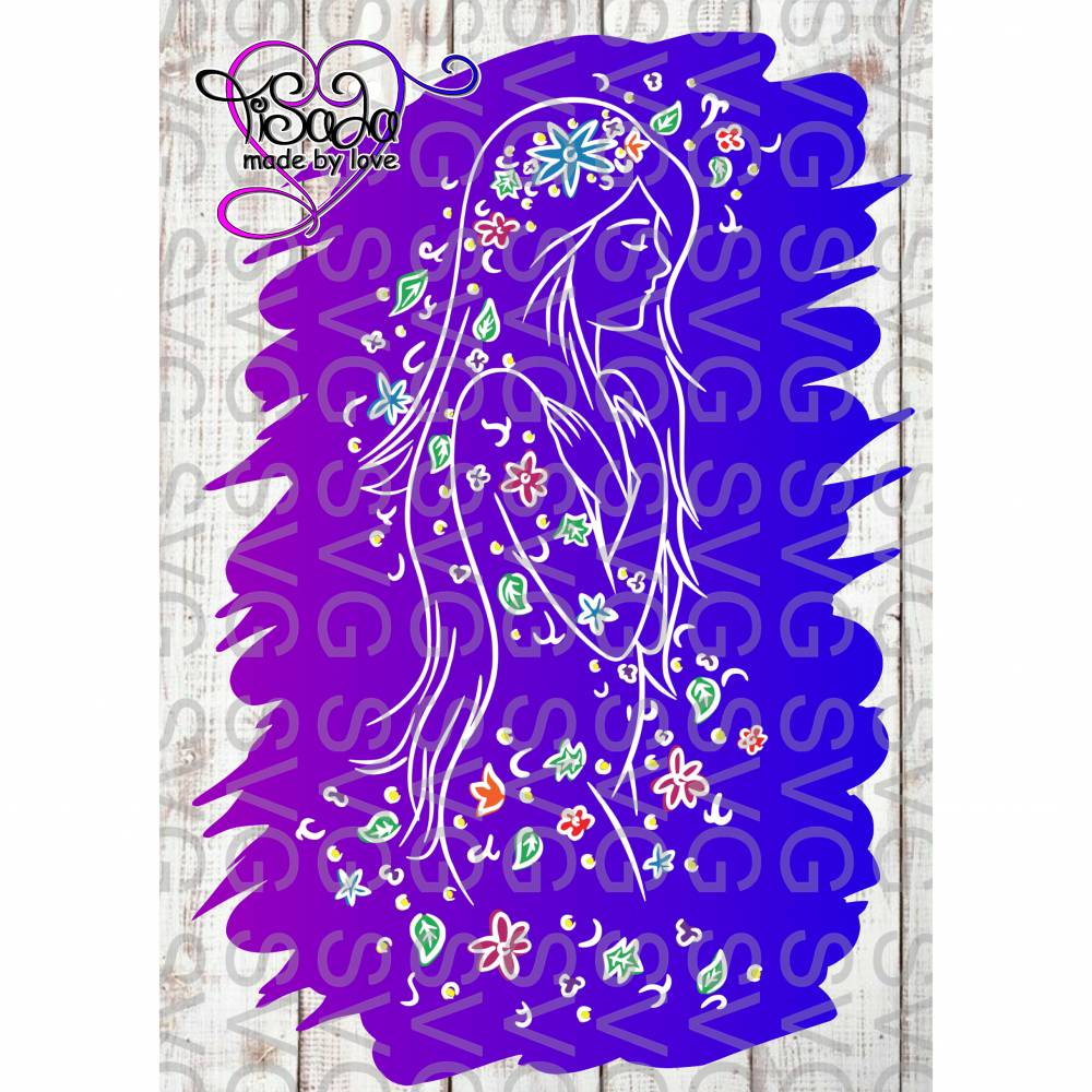 TiSaJa - Set Plotterdatei und Digistamp "Back to Nature" SVG DXF PNG Digipapier Sayings Sprüche Frühling Bild 2