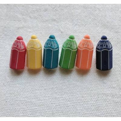 Knöpfe mit Stift/Stiften, Kinder, Einschulung, Schule, Schutüte, Schulkind, Kunststoff, Knopf mit Steg, veno