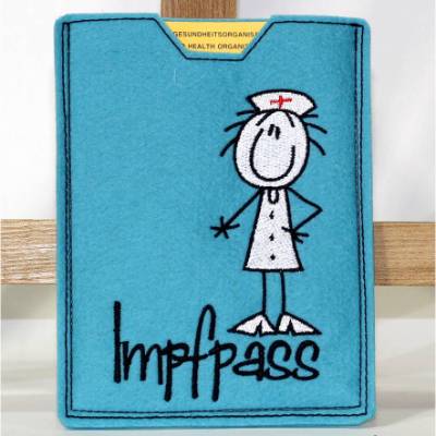 Impfpass - Schutzhülle aus Wollfilz