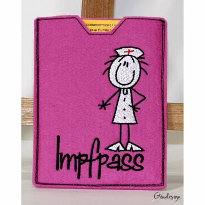 Impfpass - Schutzhülle aus Wollfilz