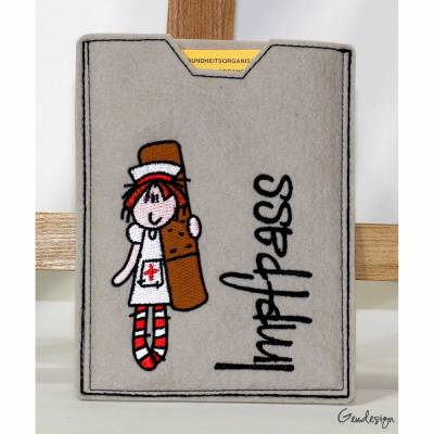 Impfpass - Schutzhülle aus Wollfilz