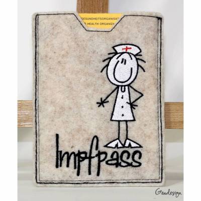 Impfpass - Schutzhülle aus Wollfilz