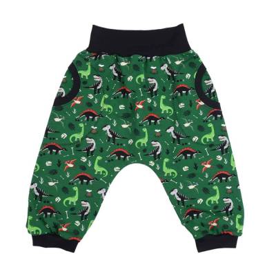Kurze Hose Shorts Bermuda Pumphose mit Taschen "Coole Dino Party" für Jungen in allen Größen