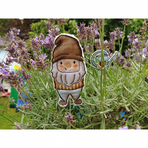 ITH Gartenzwerg 10x10 Stickdatei
