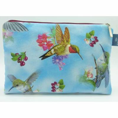 Kosmetiktasche Kolibri, groß mit Innentaschen