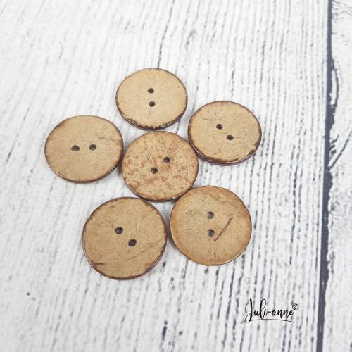 Kokosknopf 25mm - Knopf Kokos Holz