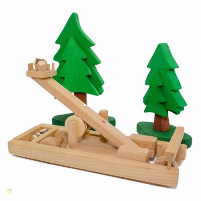 Katapult / Steinschleuder aus Holz