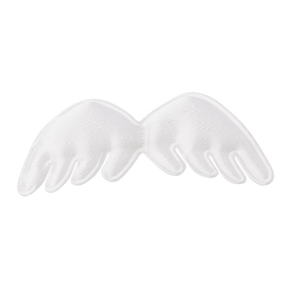 Engelsflügel mit Klebepunkt weiss