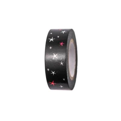 Klebeband schwarz Sterne