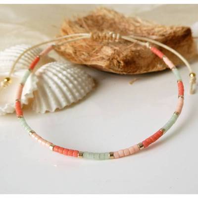 Zartes Armband aus Miyuki Delica Glasperlen