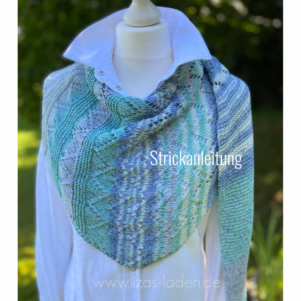 Strickanleitung Lizas Kleines Sommertuch Bild 1