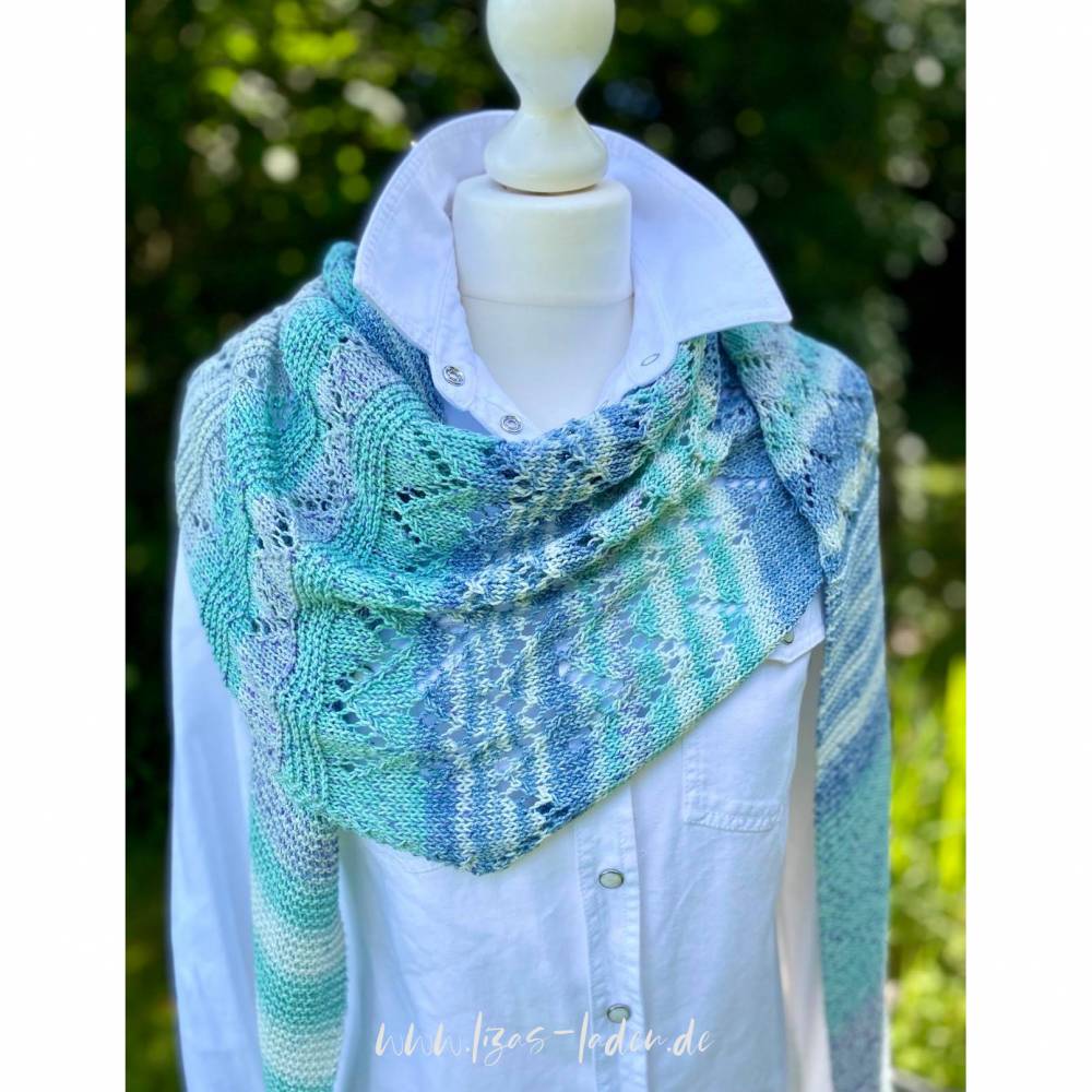 Strickanleitung Lizas Kleines Sommertuch Bild 7
