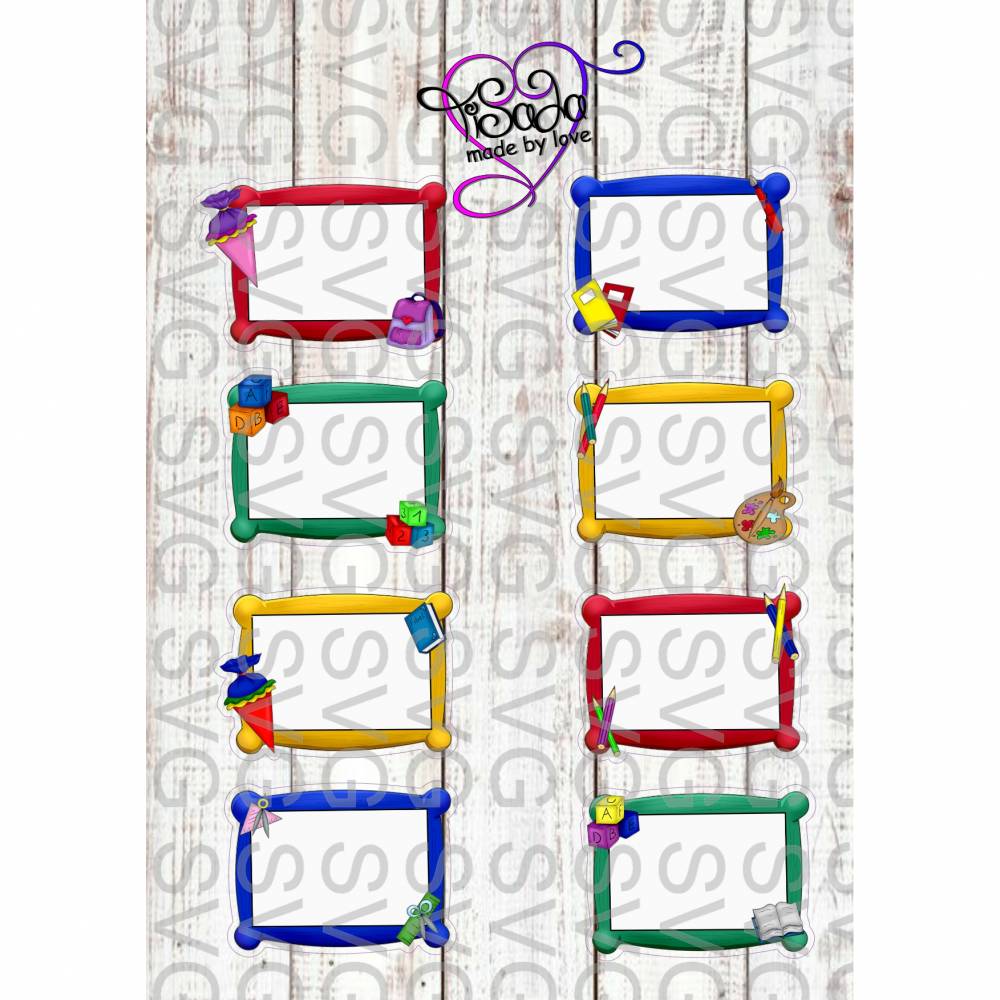 Großes Digiset "Schule", PNG Bild 2