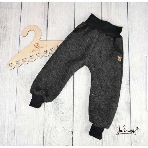 Walk Hose Pumphose mit Taschen Anthrazit / Walkhose