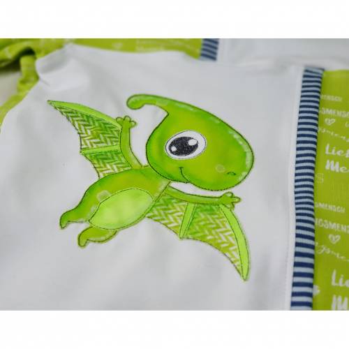 Dino Pteranodon Flugsaurier Doodle  Stickdatei in 5 Größen