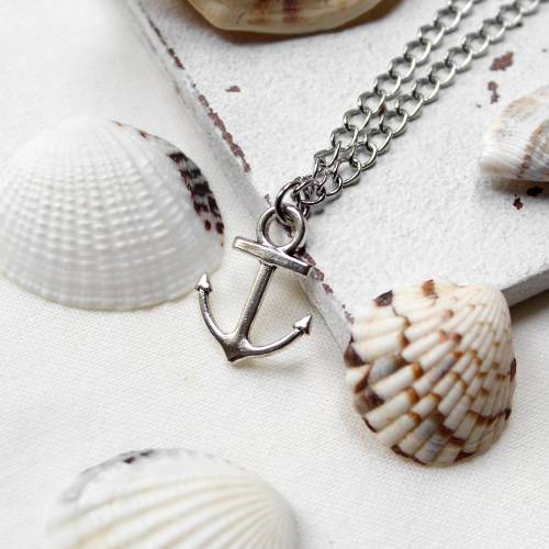 Anker • Halskette silber | Halsschmuck | Geschenk Frau | Freundin | Schwester | Mama
