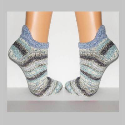 Sneaker-Socken mit Sportsteg, Sneakersocken, Fersensteg, Baumwolle, Wolle, Stretch Knöchelsocken, Sport-Socken Männer