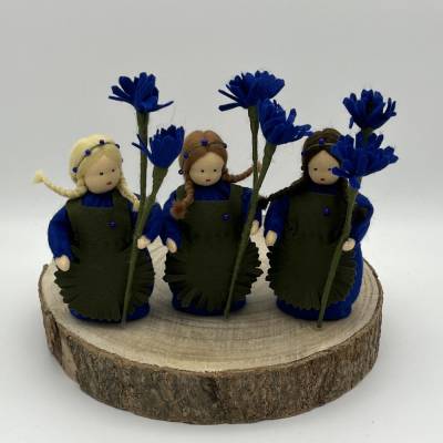 Kornblumenmädchen - Jahreszeitentisch  - Blumenkinder - Sommer